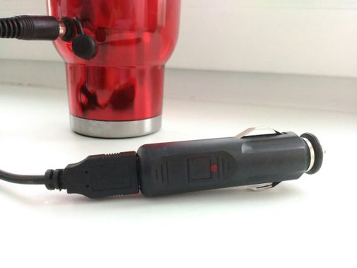 Кружка с подогревом от прикуривателя и USB (Стальной) купить по цене ...