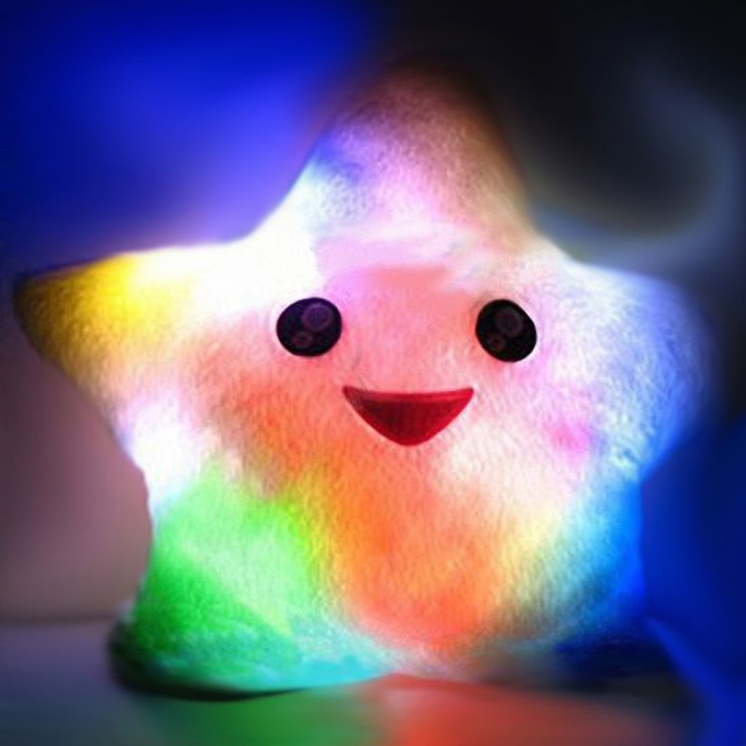 Светящаяся подушка Звездочка (Белая) С подсветкой