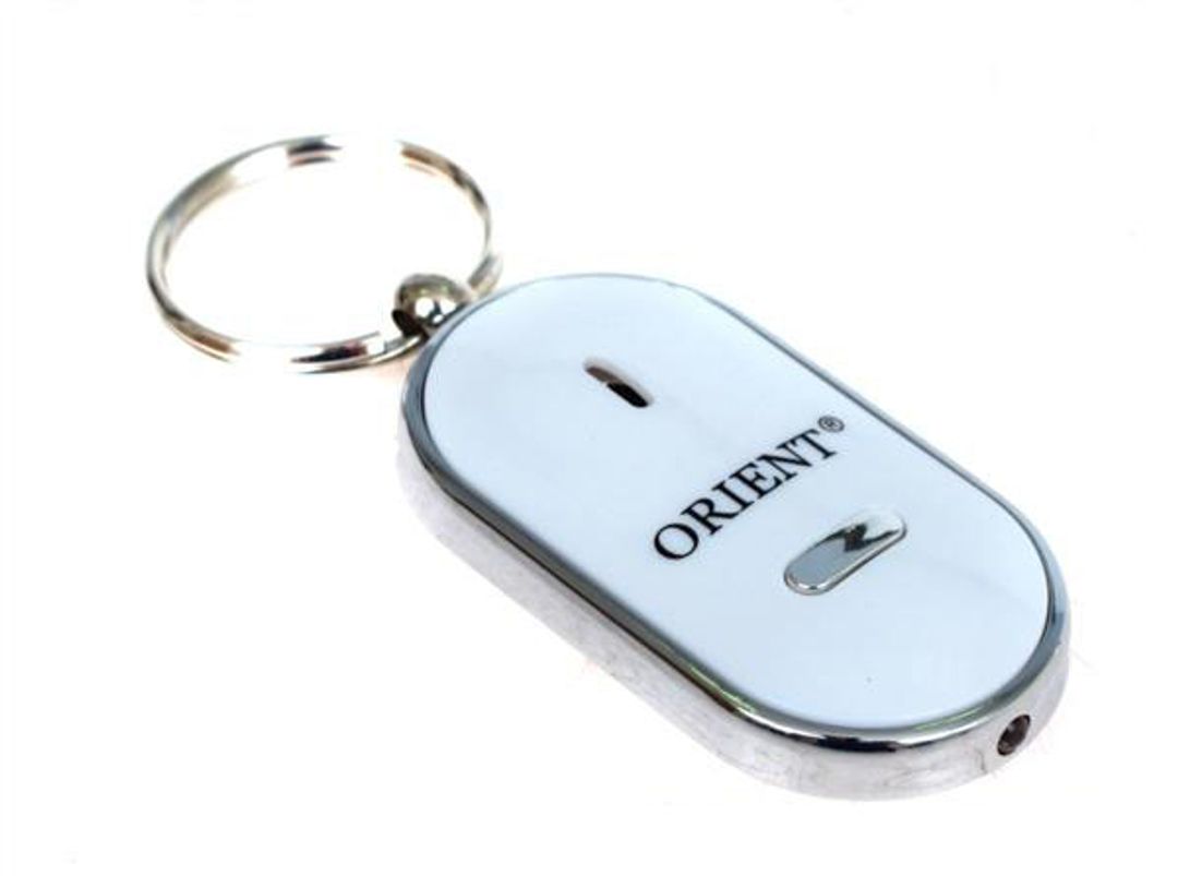 Брелок для поиска ключей с фонариком Белый Брелок для поиска ключей с фонариком Белый