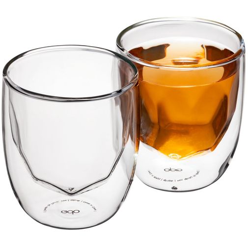 Стакан с двойным дном Elements Metal (2 шт)