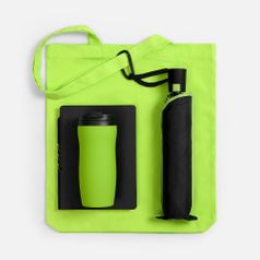 Подарочный набор Flexpen Black Walk (черный с зеленым)