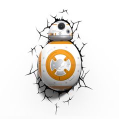 Пробивной 3D светильник Star Wars BB-8