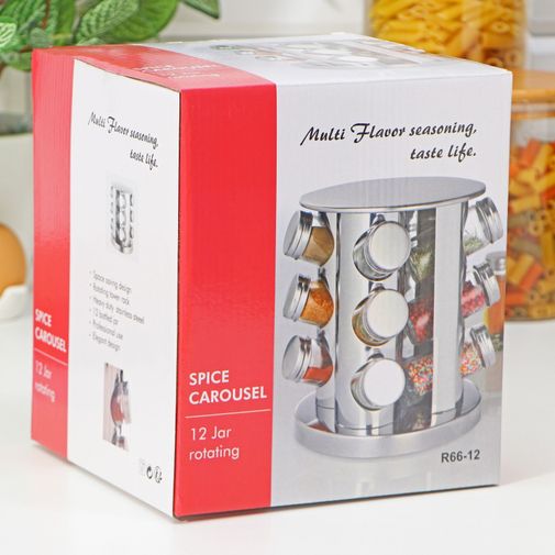 Набор для специй на подставке Стиль (12 шт)