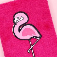 Блокнот плюшевый Розовый фламинго Ping flamingo