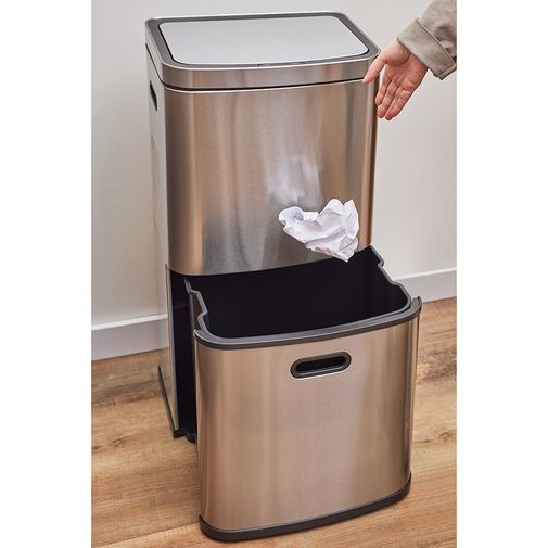 Контейнер мусорный с 2-мя отделениями Smart Bin сенсорный (60 л)