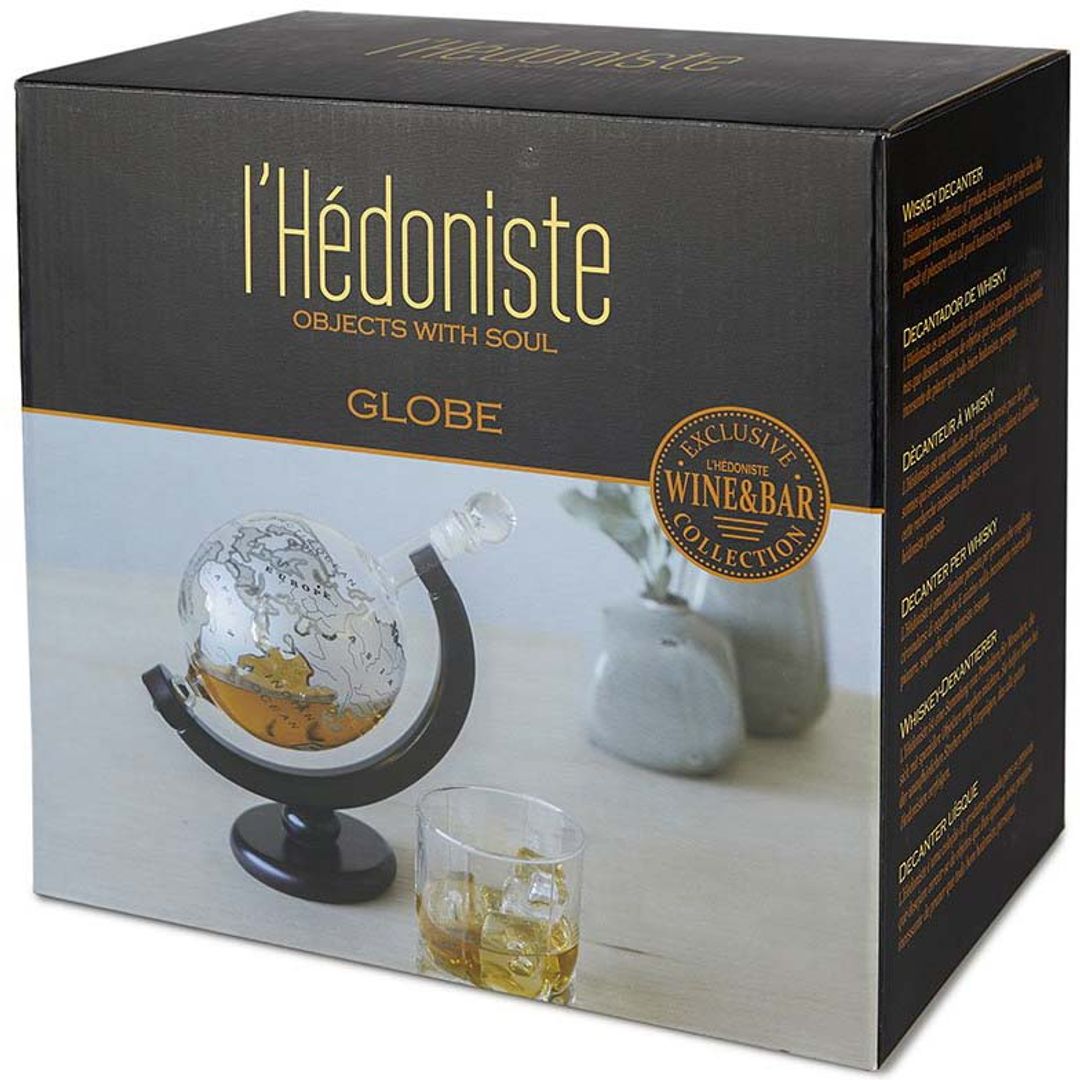 Декантер для виски на деревянной подставке Globe (0.8 л) Декантер для виски на деревянной подставке Globe (0.8 л)