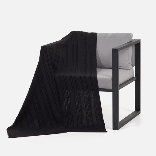 Плед Remitt (черный)