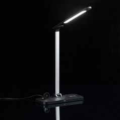 Настольная лампа с беспроводной зарядкой Power Light (черный)