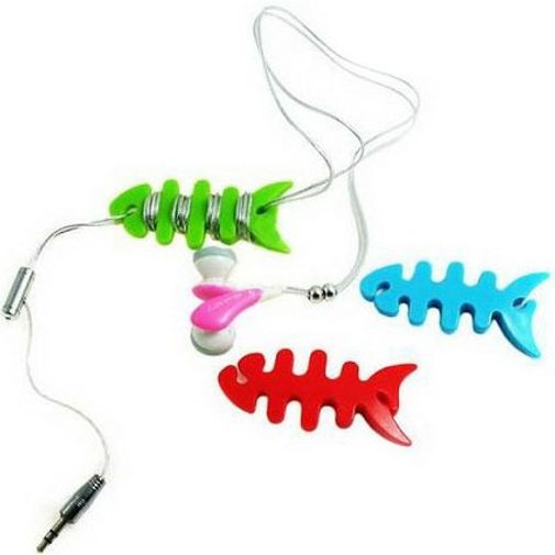 Держатель для проводов Рыбка (Салатовый) Держатель для проводов Рыбка (Салатовый)