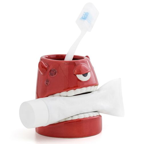 Стакан для зубной щетки Монстр (Красный)