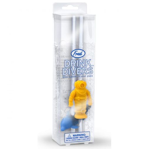 Трубочки для коктейля Водолаз с дельфином Drink Divers