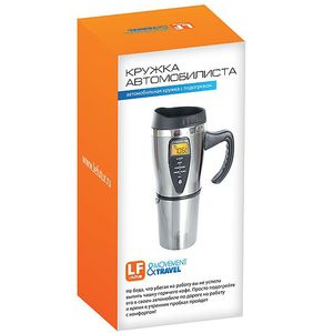 Кружка с подогревом от прикуривателя С дисплеем