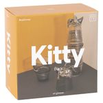 Набор из 4 стаканов Kitty (Чёрный)