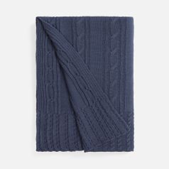 Плед Remitt (серо-синий (сланец))