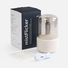 Увлажнитель-ароматизатор с подсветкой mistFlicker (молочно-белый)