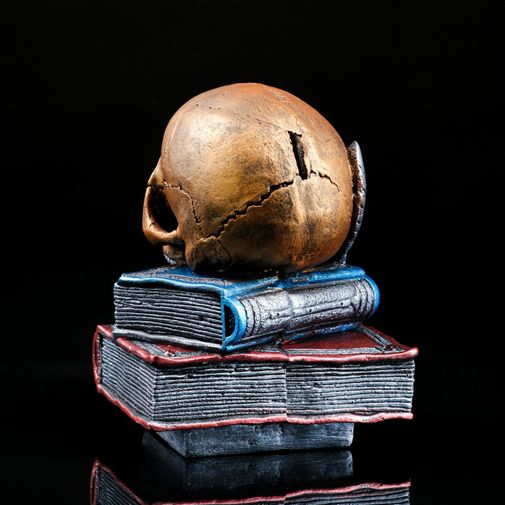 Копилка Череп на книгах Копилка Череп на книгах