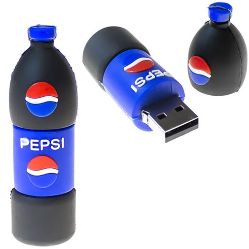 Флешка Бутылка Pepsi 16 Гб В открытом и закрытом виде