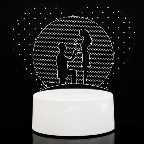 3D Лампа Признание в любви 3D Лампа Признание в любви