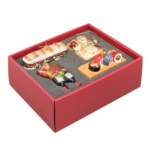 Набор ёлочных украшений Christmas feast из коллекции New Year Essential, 4 шт. Набор ёлочных украшений Christmas feast из коллекции New Year Essential, 4 шт.
