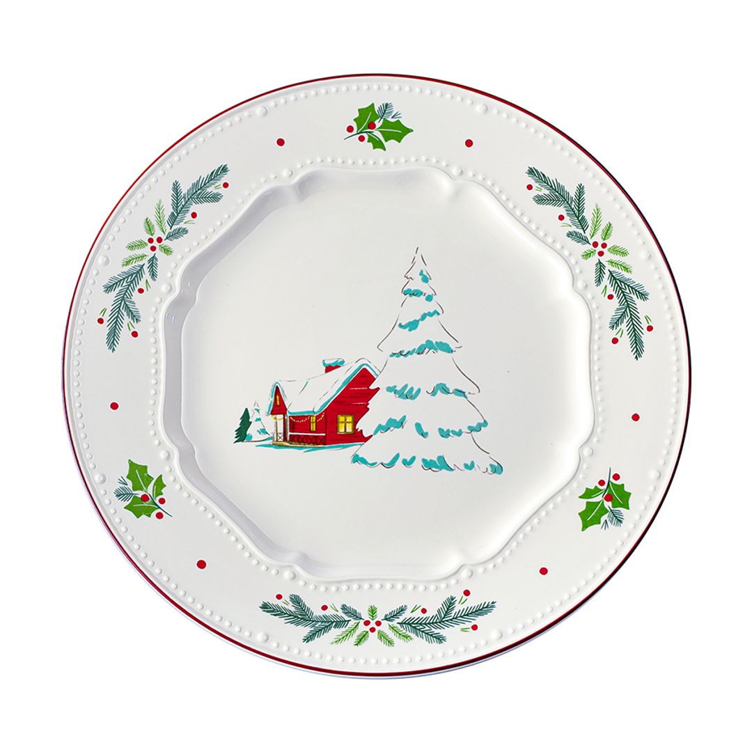 Набор из четырех тарелок Nordic winter из коллекции New Year Essential, 23 см