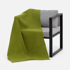 Плед вафельный Elenglect (зеленый)