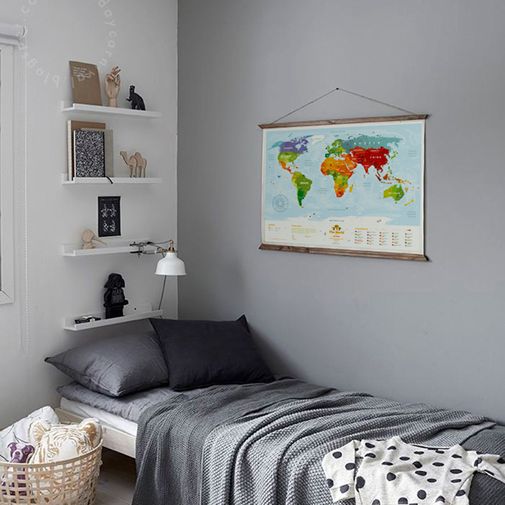 Развивающая карта мира для детей Travel Map Kids Animal (на английском)