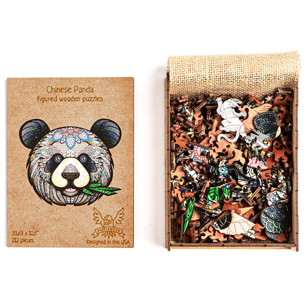 Деревянный пазл Puzzlewood Китайская панда