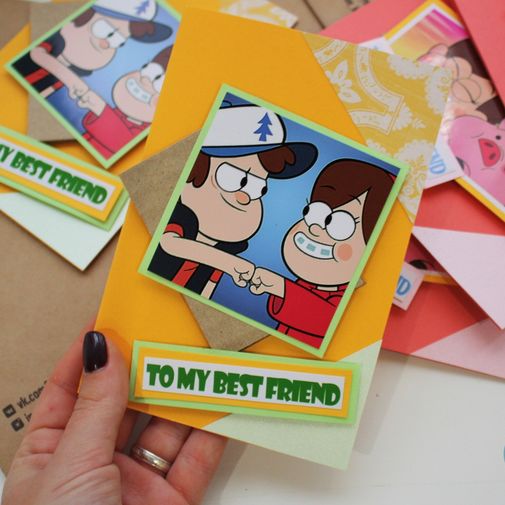 Открытка Gravity Falls Диппер и Мэйбл Открытка Gravity Falls Диппер и Мэйбл