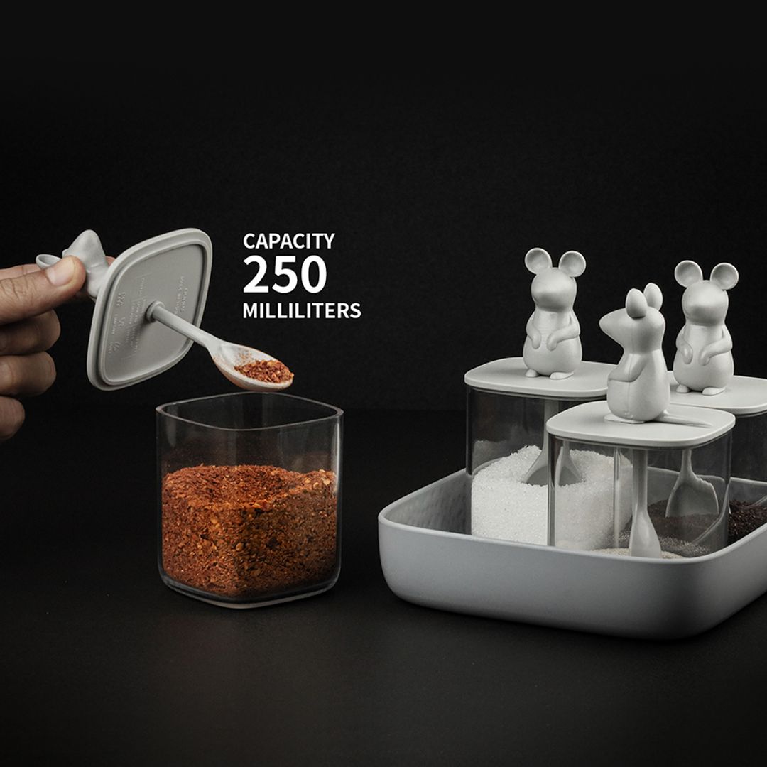 Набор банок для сыпучих продуктов Lucky Mouse Seasoning Набор банок для сыпучих продуктов Lucky Mouse Seasoning