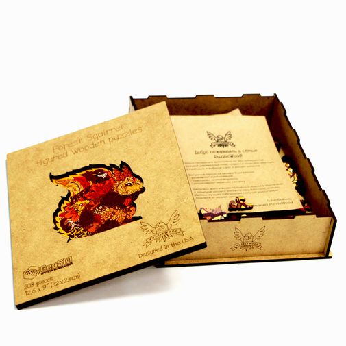 Деревянный пазл Puzzlewood Лесная белка Деревянный пазл Puzzlewood Лесная белка