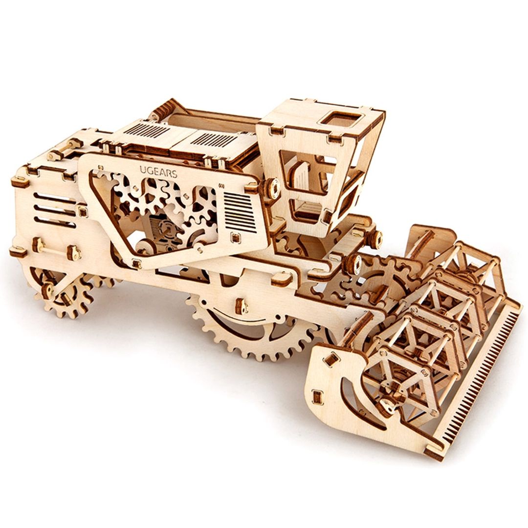 Механический 3D Пазл Ugears Комбайн Полностью деревянный