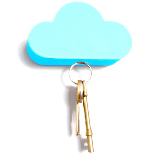 Магнитный держатель для ключей Облако (Голубой)