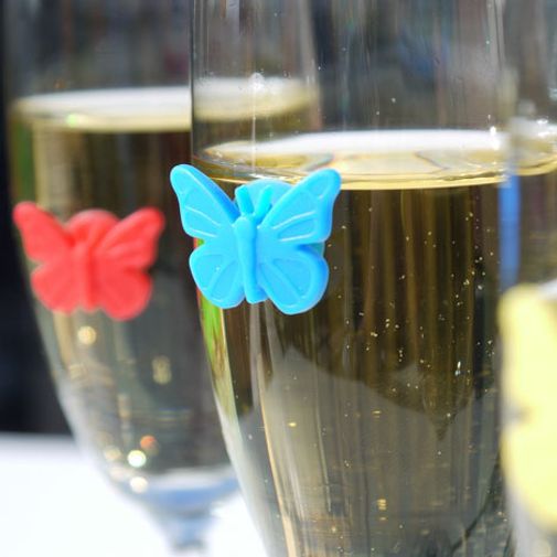 Маркеры для стаканов Бабочки Drink Wings (10 шт) Маркеры для стаканов Бабочки Drink Wings (10 шт)