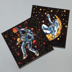 Салфетки бумажные Космонавт (20 шт)