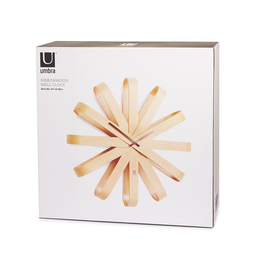 Часы настенные Ribbon (Дерево) Часы настенные Ribbon (Дерево)