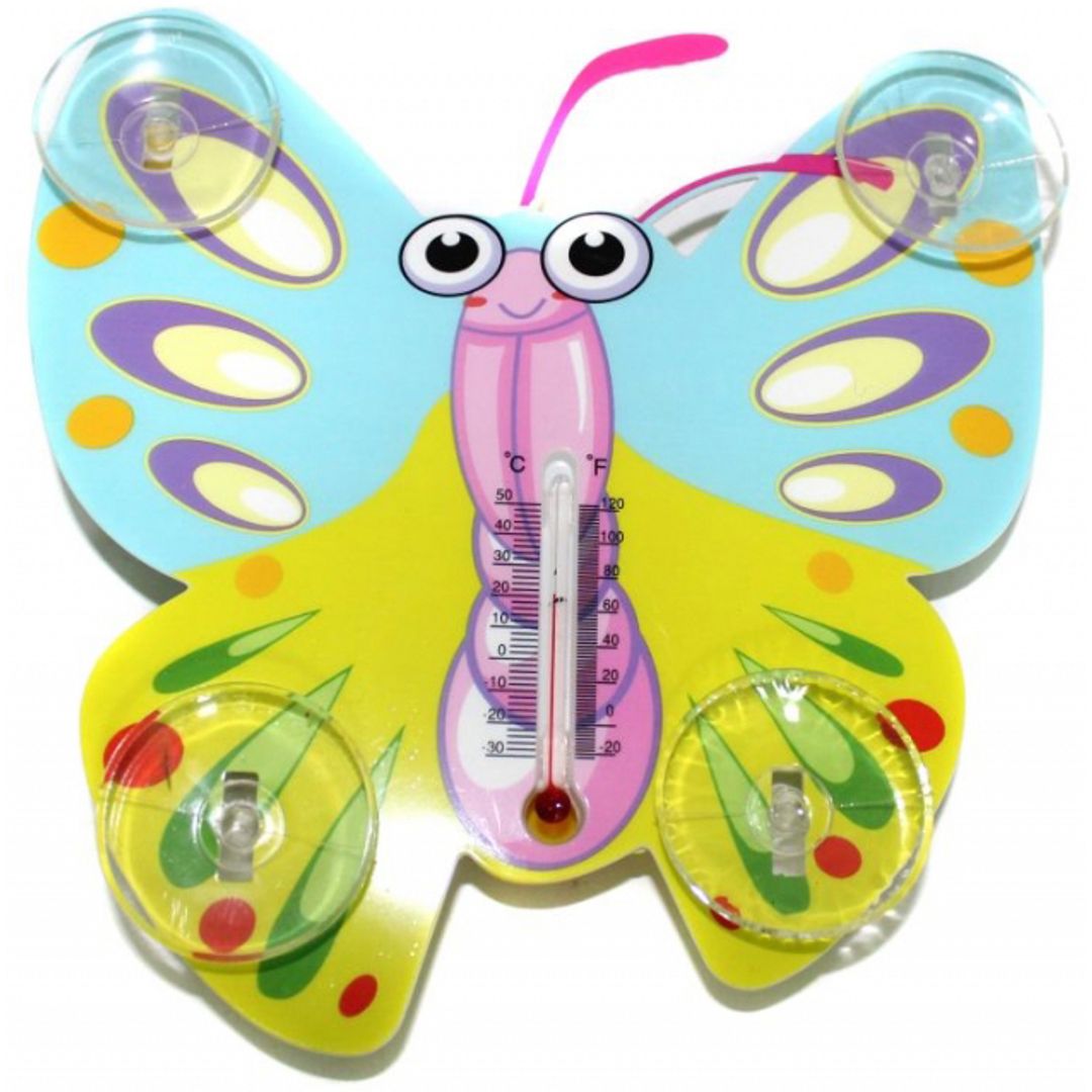 Термометр оконный на присоске Бабочка