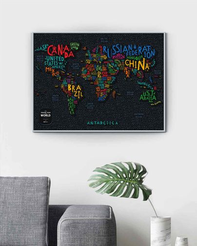 Скретч-карта мира Travel Map Letters World (на английском) Скретч-карта мира Travel Map Letters World (на английском)