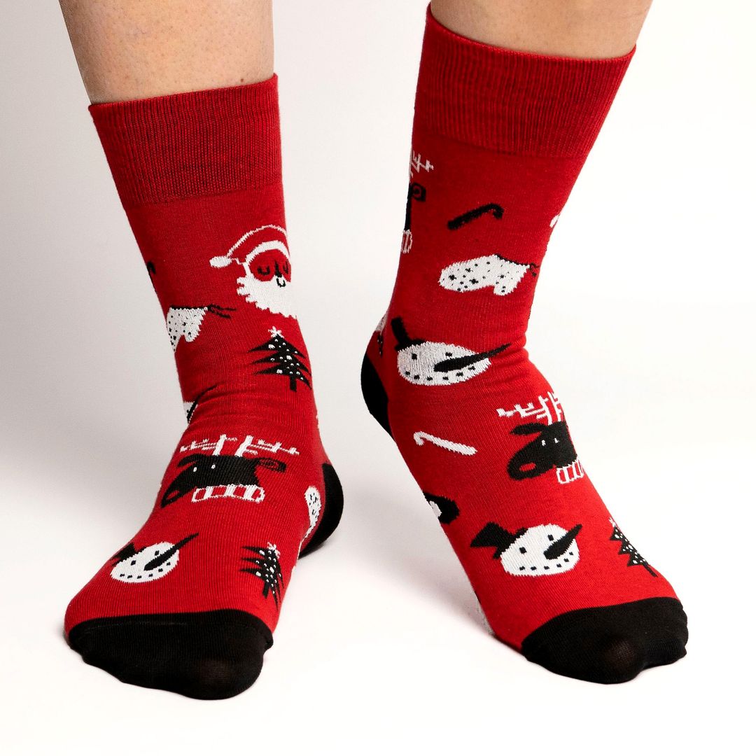 Носки Если что, там олень язык показывает