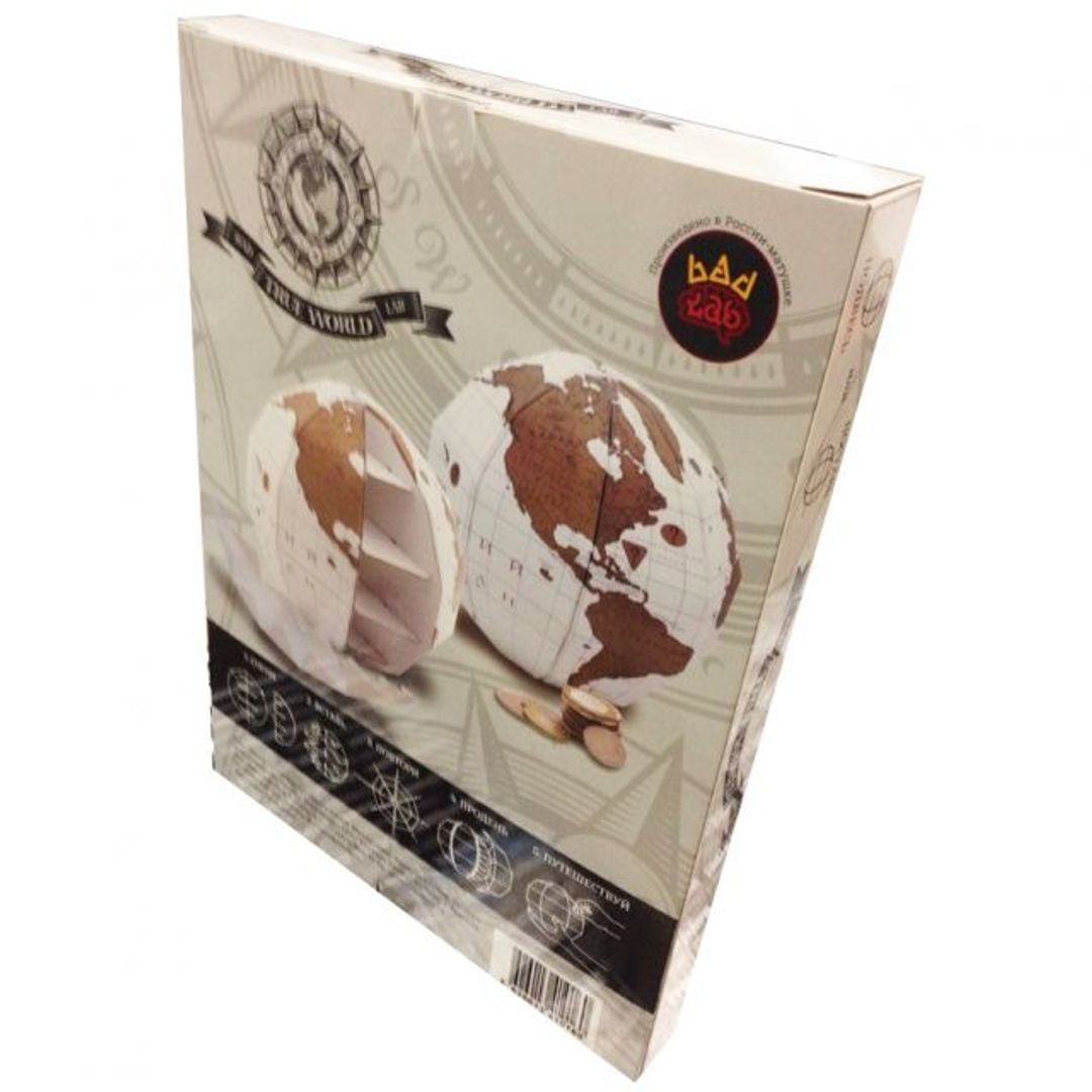 Скретч-глобус True World (на русском)