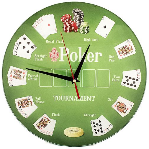 Часы настенные Покер