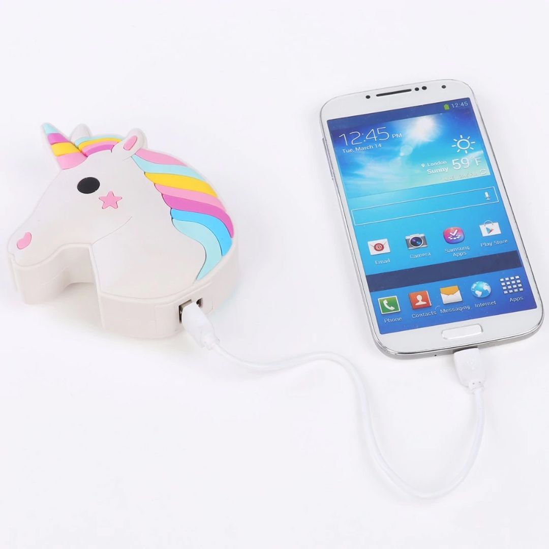 Внешний аккумулятор Power Bank Радужный единорог Внешний аккумулятор Power Bank Радужный единорог