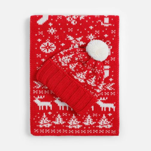 Шапка Holidale (красный с молочным) Шапка Holidale (красный с молочным)