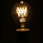 Лампа Эдисона A19 В темноте