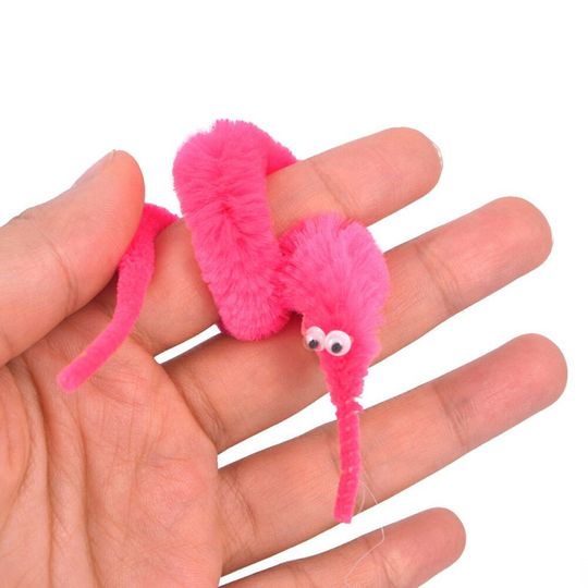 Волшебный червячок Пушистик Байла Magic Worm (Розовый)