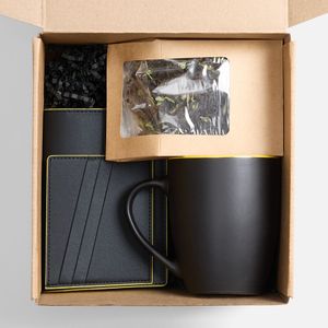 Подарочный набор Multimo Tea (черный с желтым)