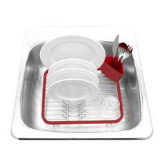 Сушилка для посуды Sinkin (Красная)