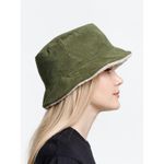 Панама Bucket двусторонняя (Хаки с бежевым)