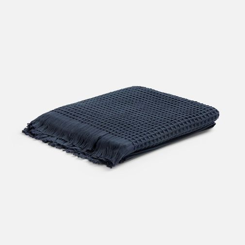 Плед вафельный Elenglect (темно-серый)