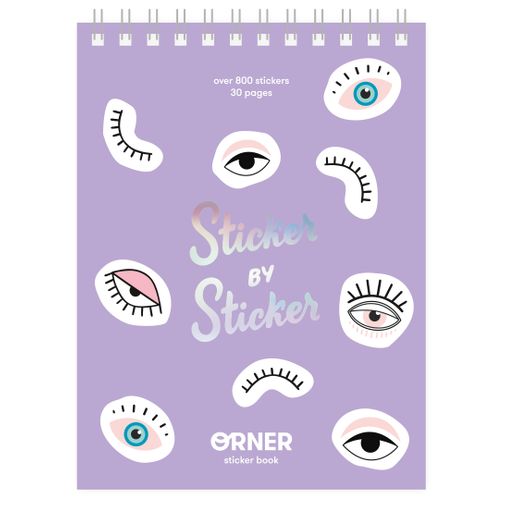 Стикербук Sticker by Sticker (Фиолетовый)