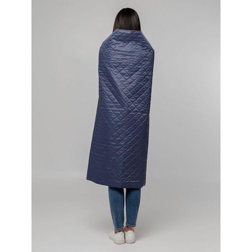 Плед-пончо для пикника SnapCoat (Синий)